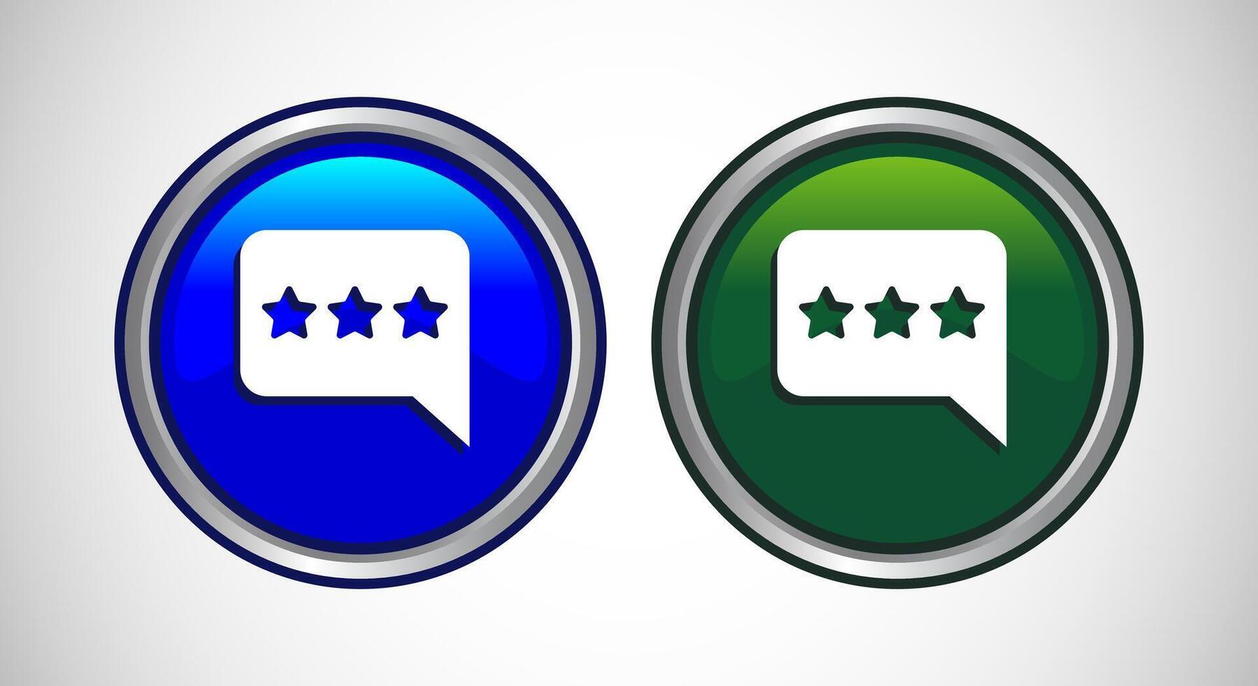 Testimonial Icon Button Set Design Illustration vector