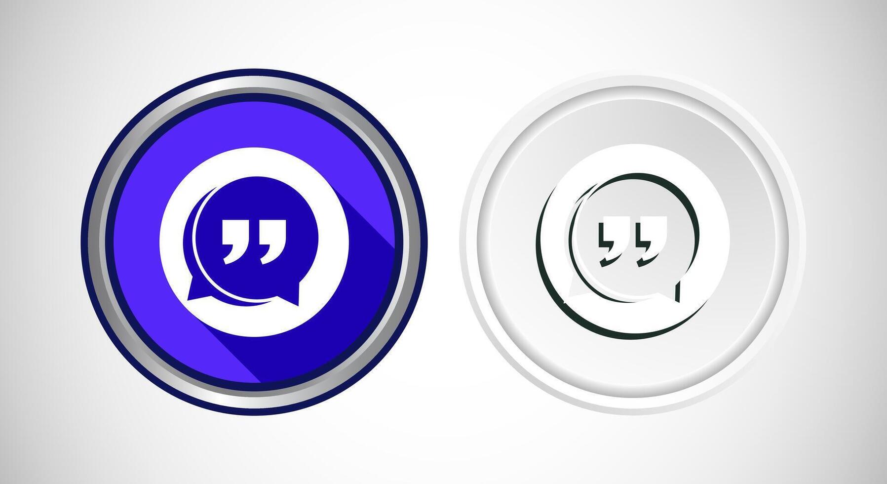 Testimonial Icon Button Set Design Illustration vector