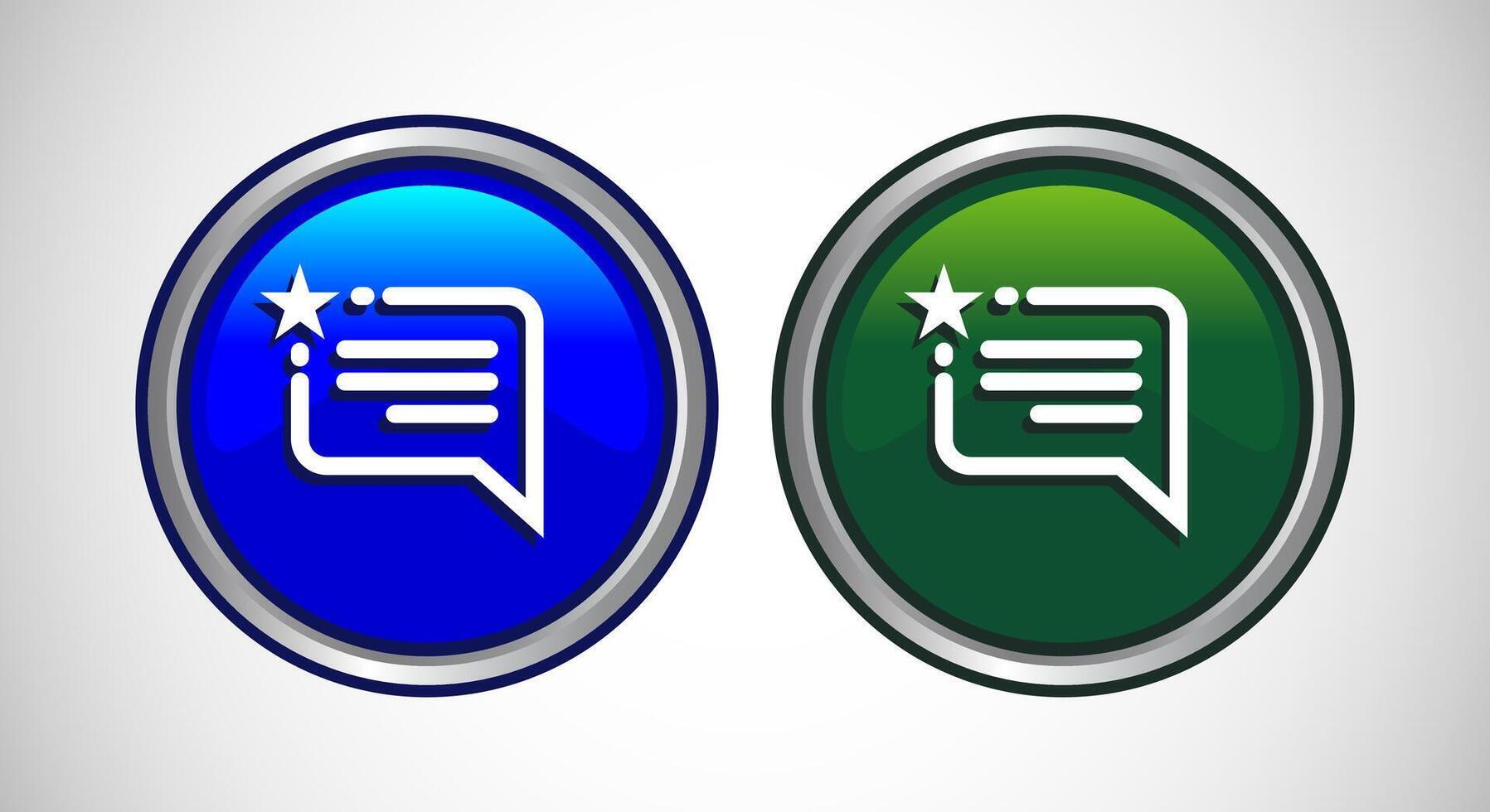 Testimonial Icon Button Set Design Illustration vector