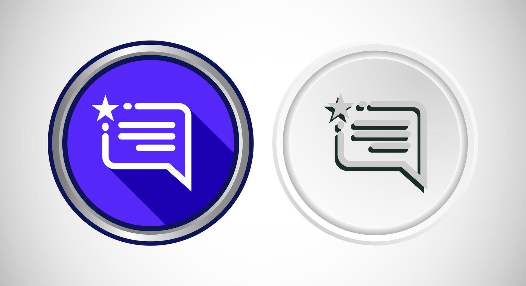 Testimonial Icon Button Set Design Illustration vector