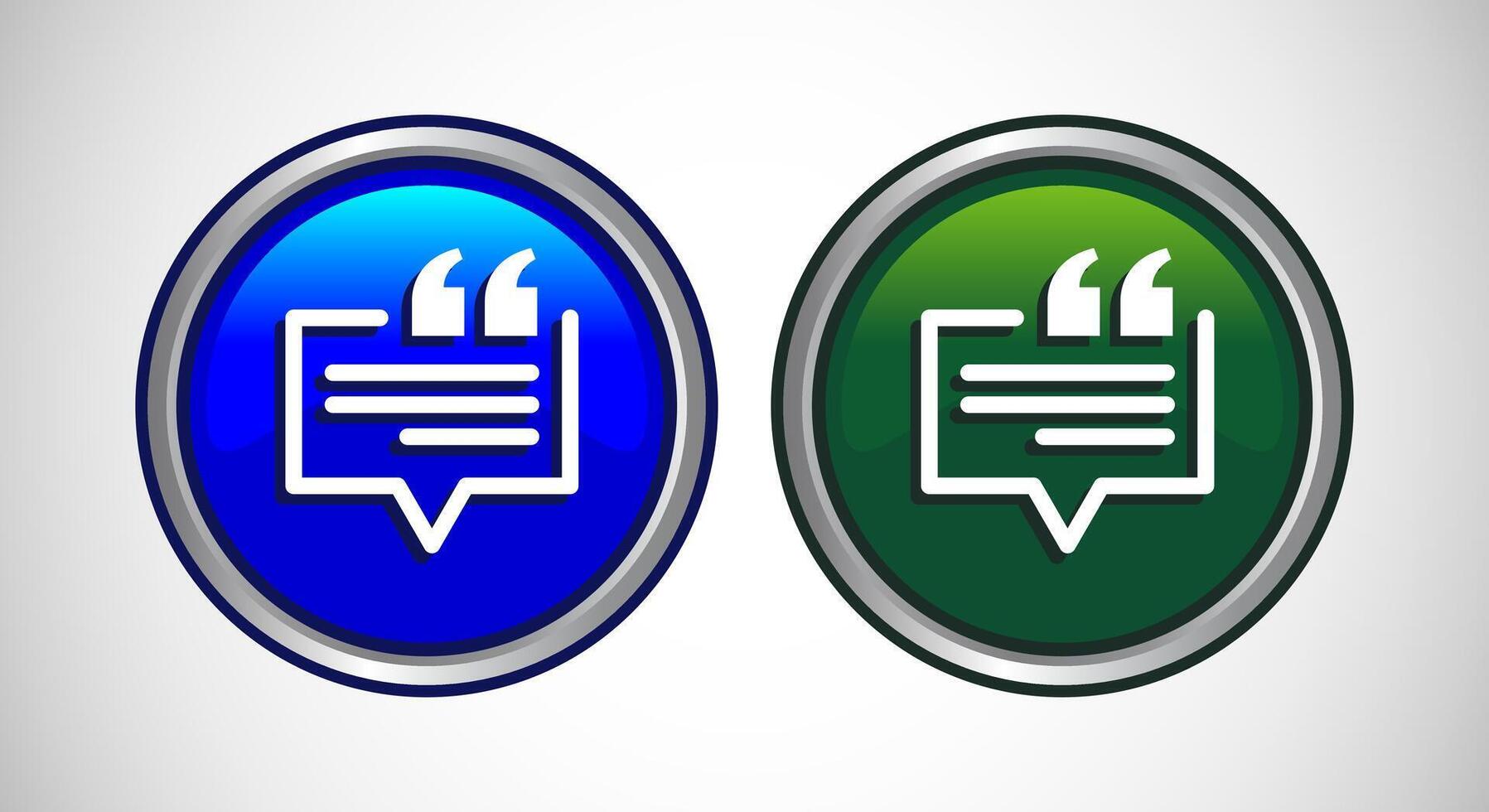Testimonial Icon Button Set Design Illustration vector