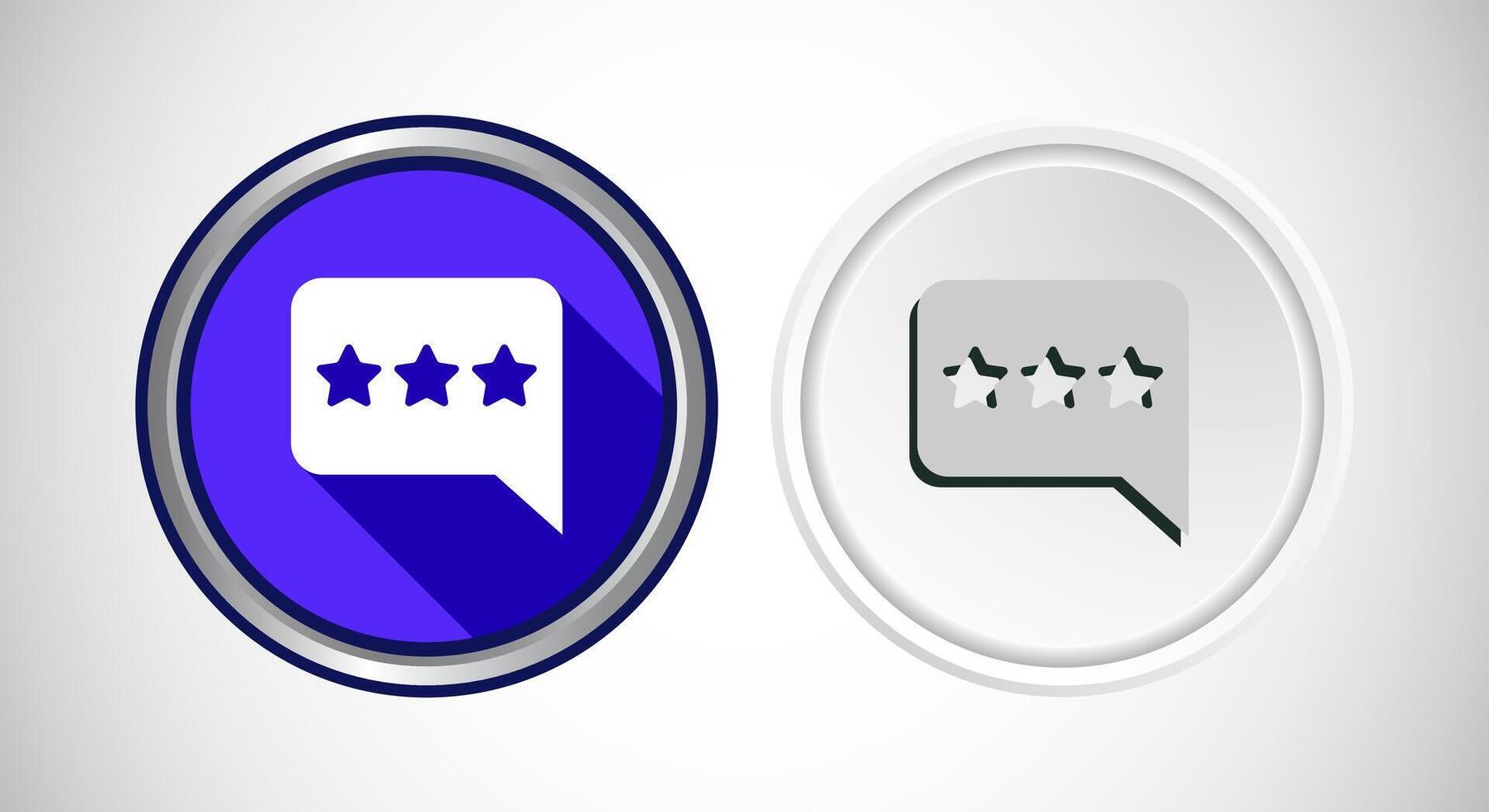 Testimonial Icon Button Set Design Illustration vector