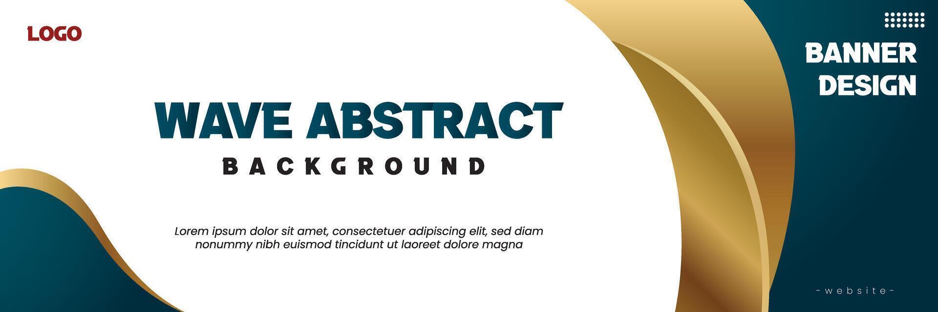 wave abstract background banner vector