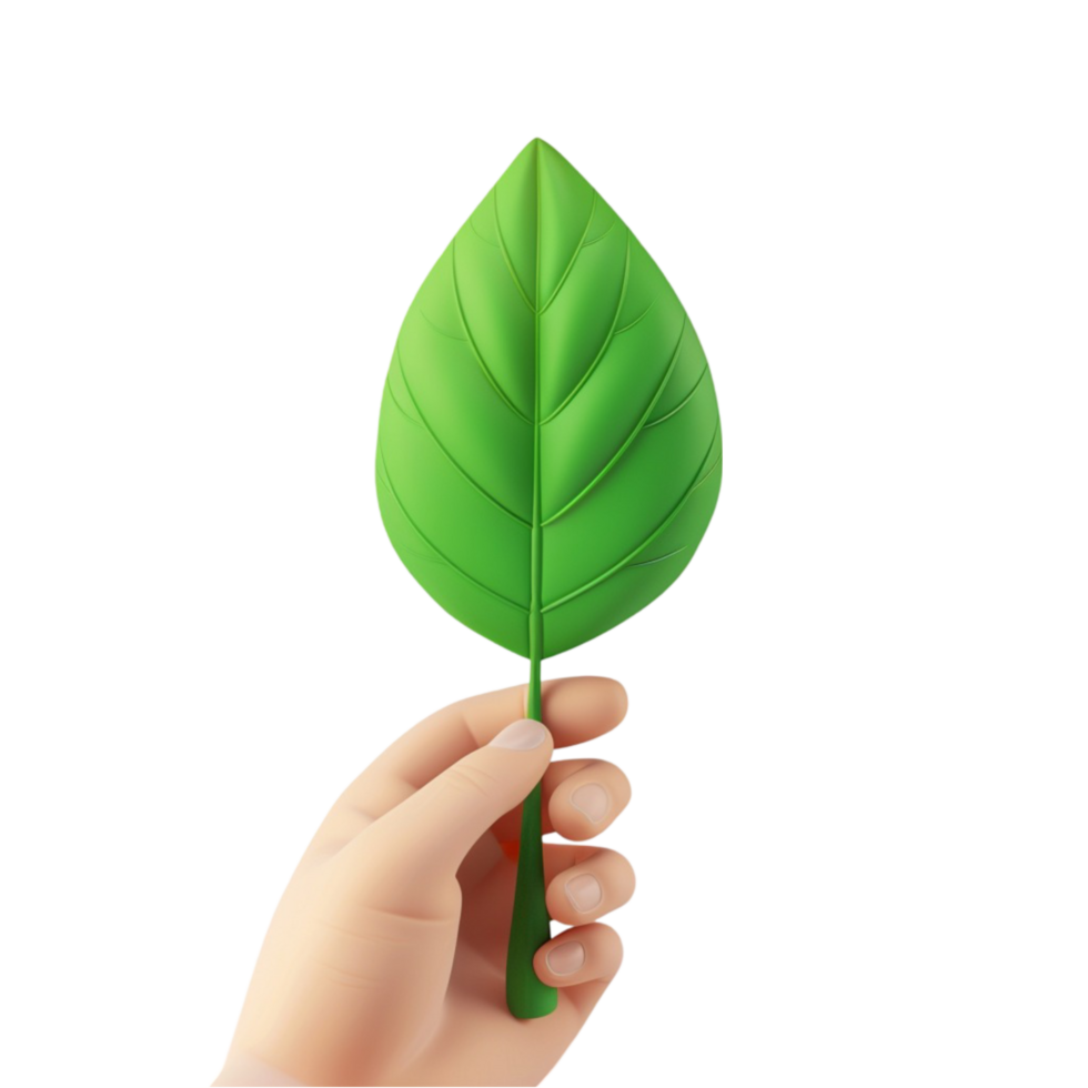 Realistic Lemon Tree Leaf with Gradients AI-Generative png