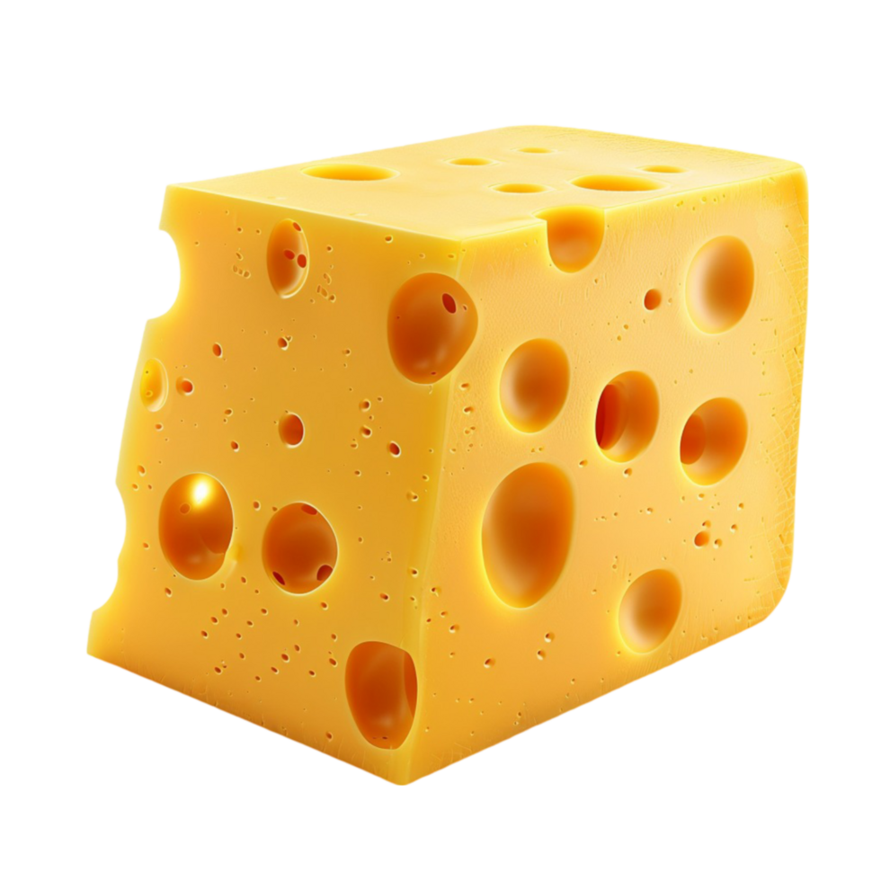 Cheese Isolated on Transparent Background AI-Generative png