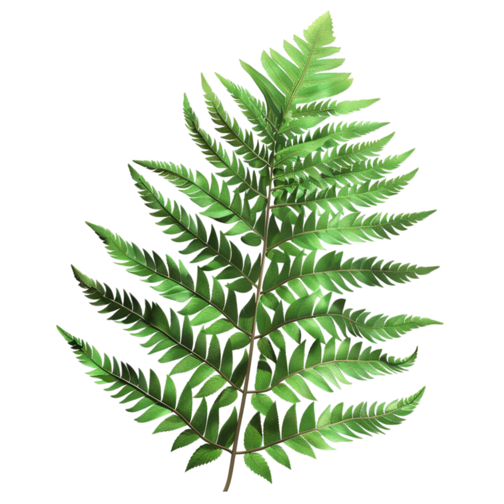 Fern Leaf on Transparent Background AI-Generative png