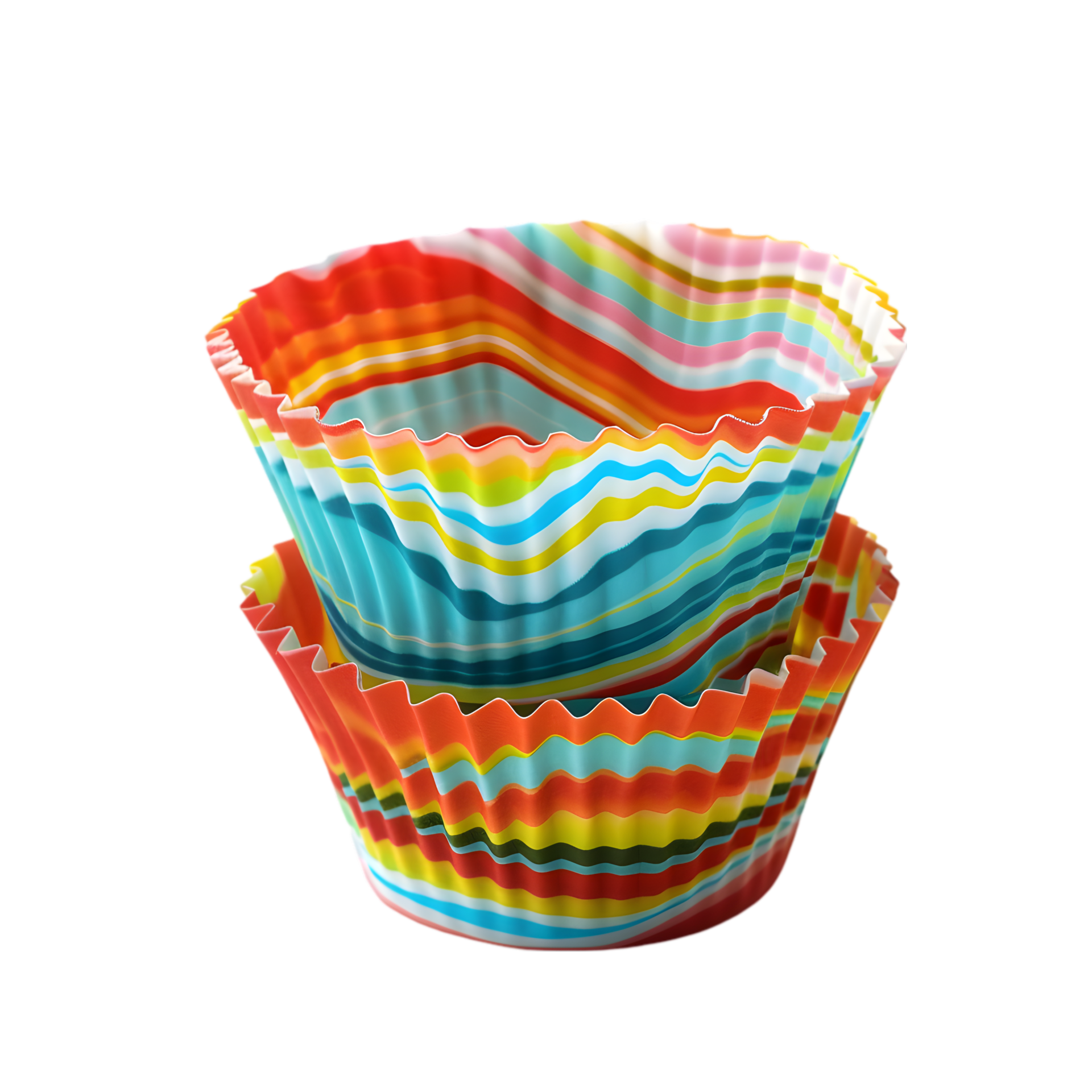 Vibrant Cupcake Liners Pack Isolated on Transparent Background 47490668 PNG