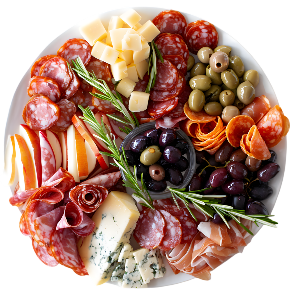 Charcuterie Platter on Transparent Background png