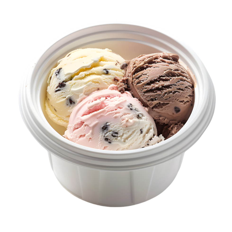 Ice Cream Container on Transparent Background png