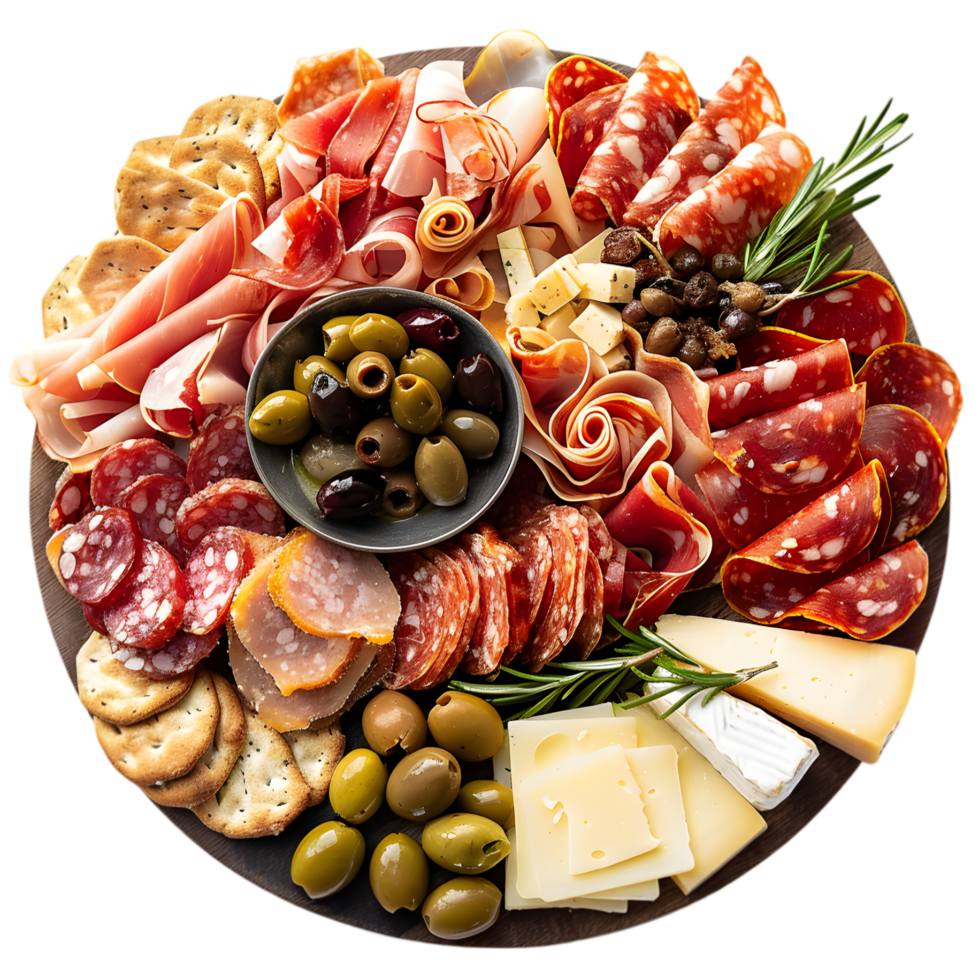 Charcuterie Platter on Transparent Background png
