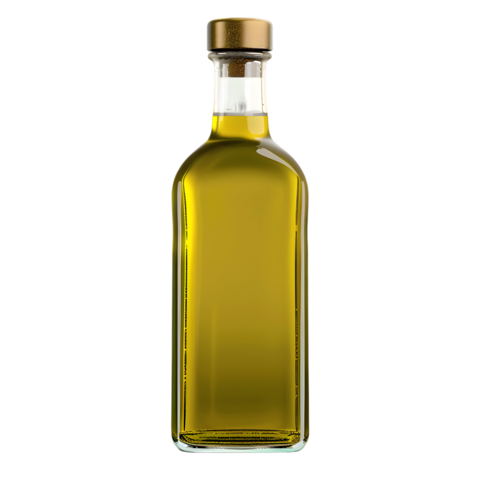 Extra Virgin Olive Oil Bottle on Transparent Background png