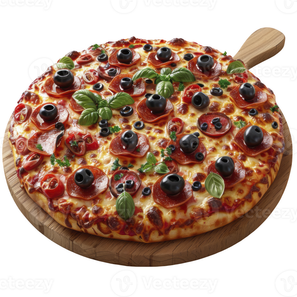 Pizza isolated on transparent background png