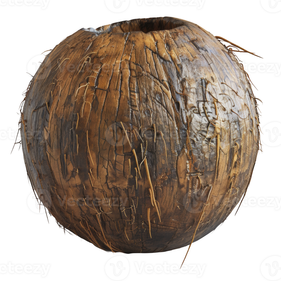 Coconut isolated on transparent background png