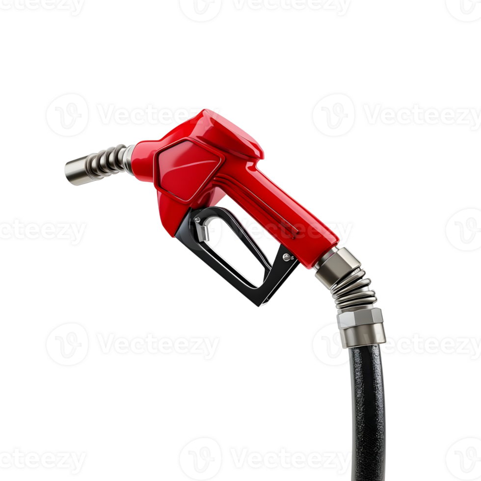 3d fuel nozzle isolated on transparent background png
