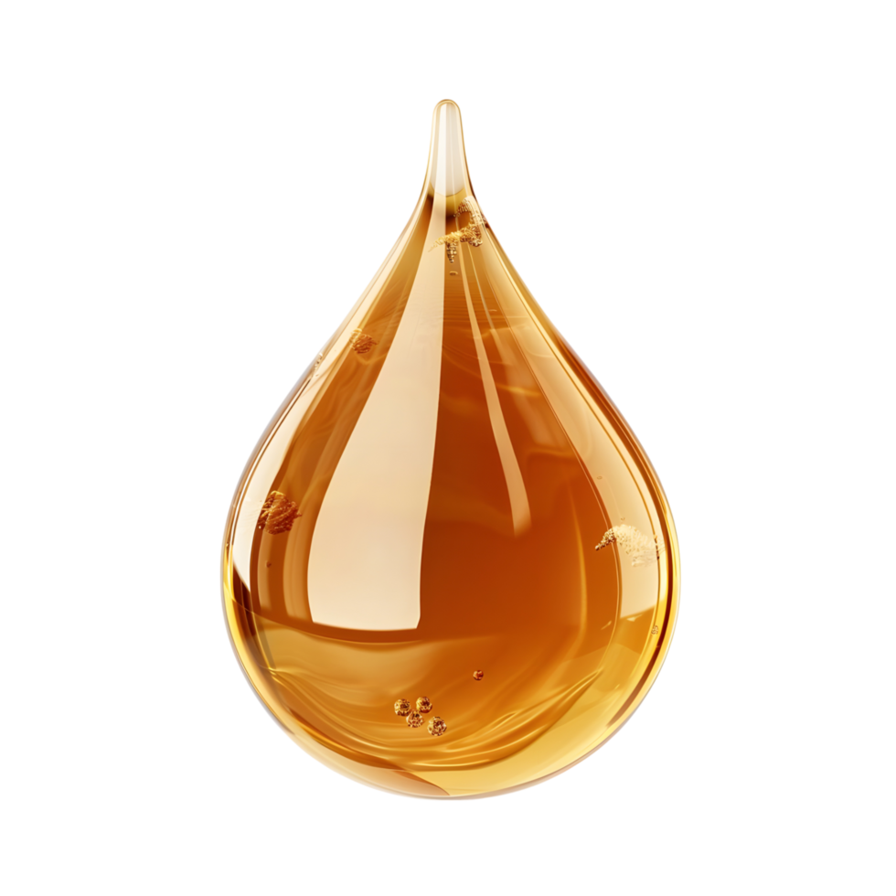 Vivid Droplet Thick Liquid in Vibrant Colors Isolated on Transparent Background png