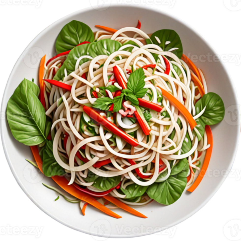 Spicy papaya salad Som Tum Thai traditional food png