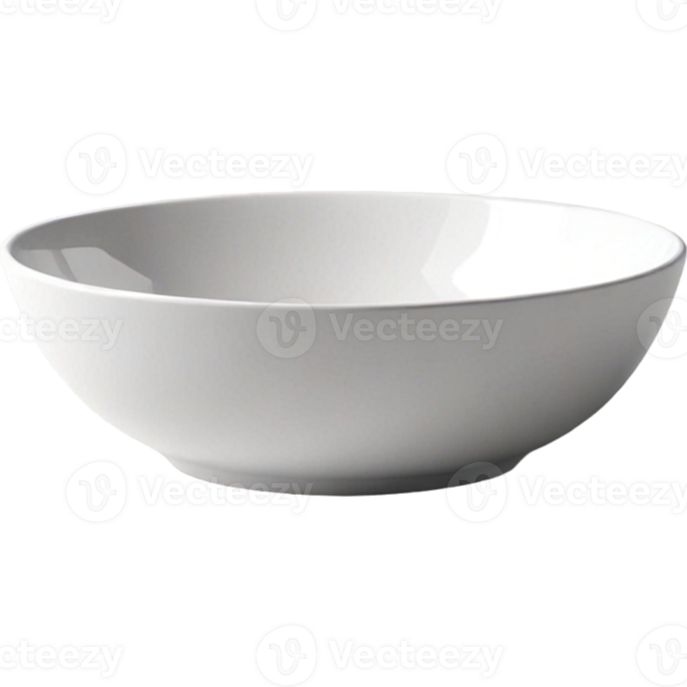 Empty white bowl png