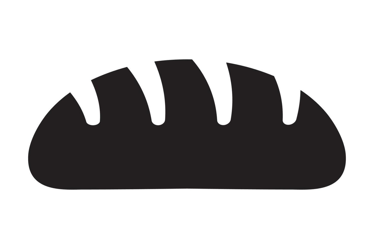 Bread icon, bread loaf icon. vector