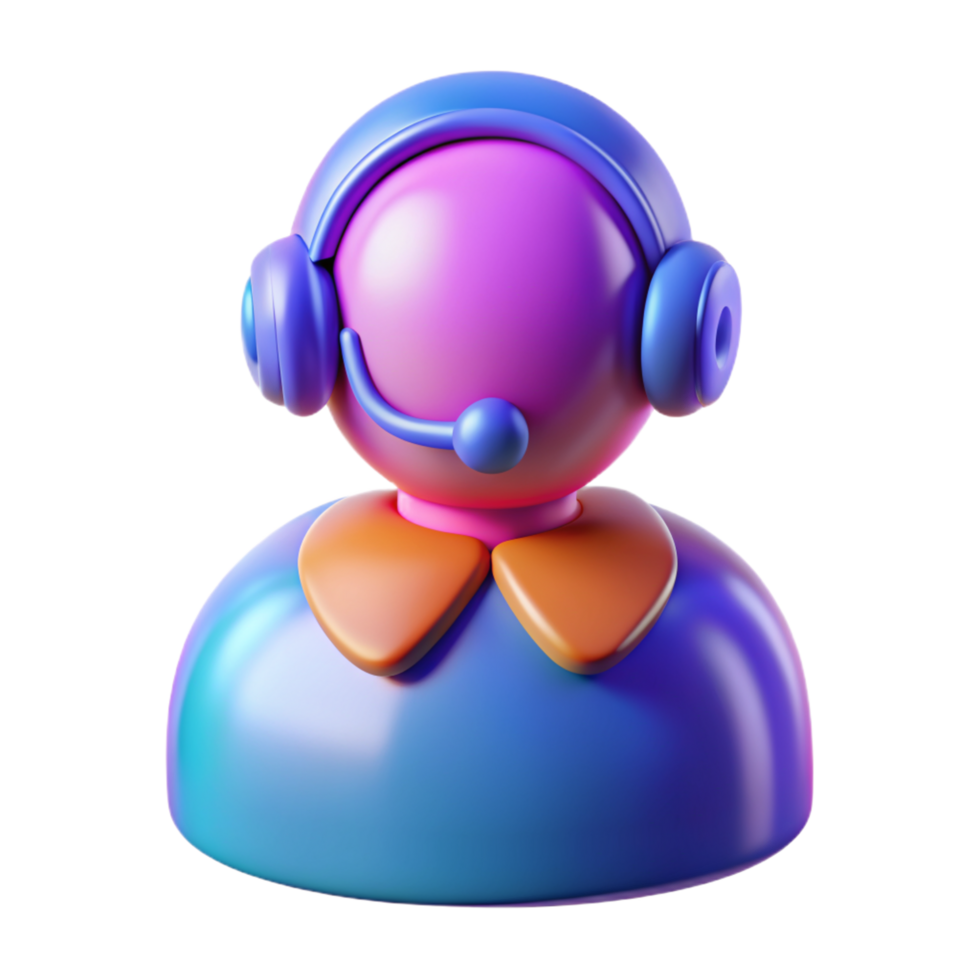 Customer service 3D customer service icon 3D customer service manager symbol png
