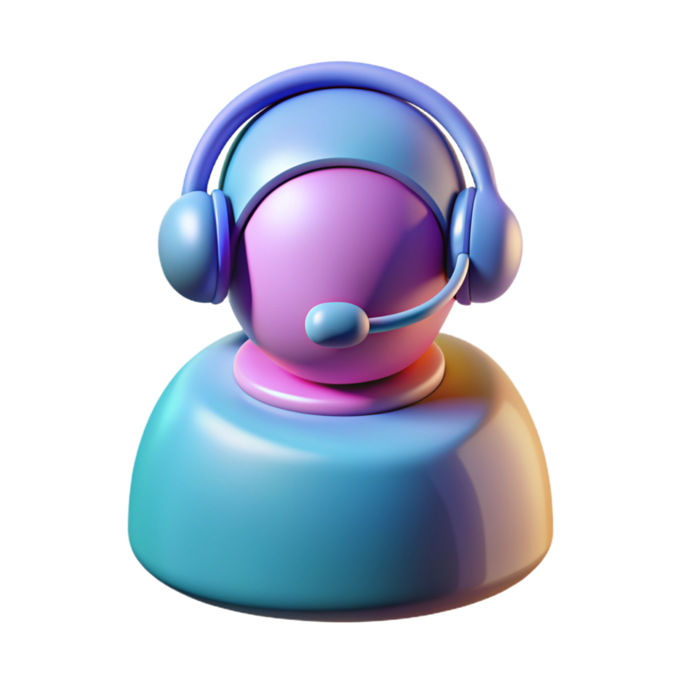 Customer service 3D customer service icon 3D customer service manager symbol png