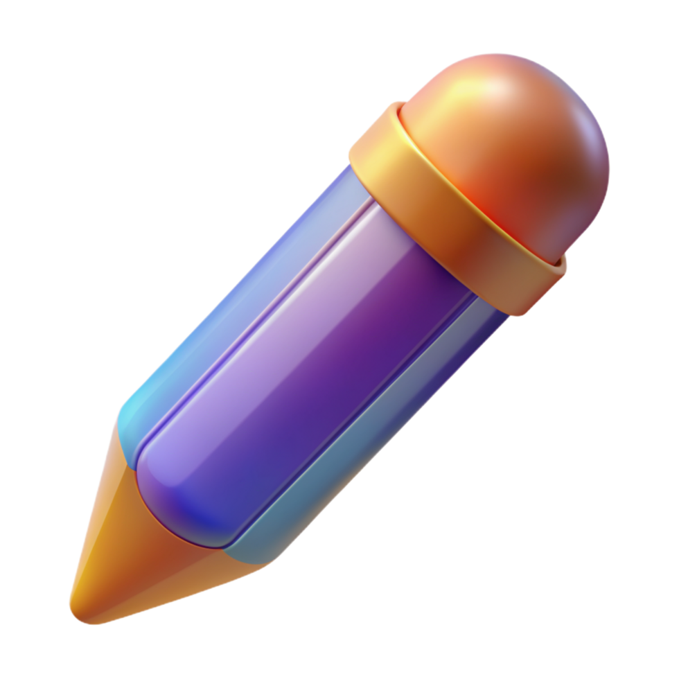 Pencil 3D pencil design 3D pencil icon 3D pencil symbol png