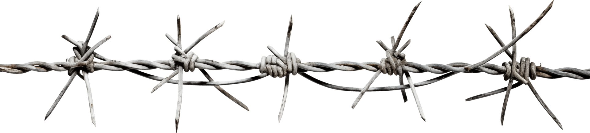 Barbed wire isolated on transparent background png