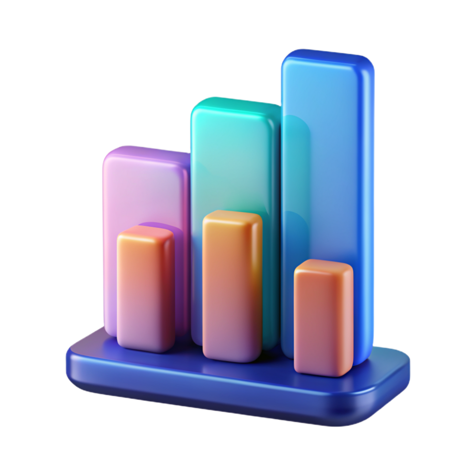 Charts 3D chats icon 3D chats design 3D chats symbol png
