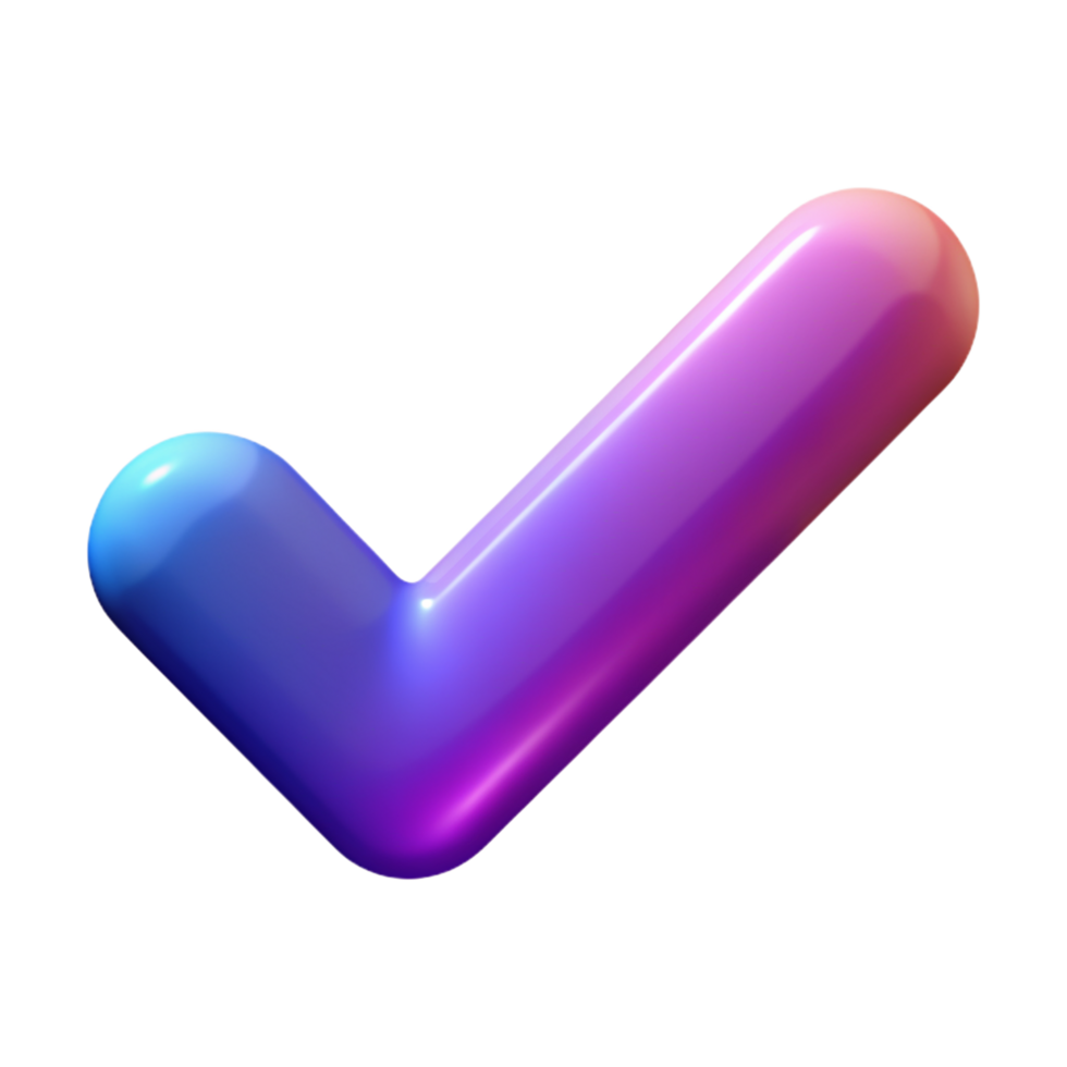 Checkmark 3D Checkmark design 3D Checkmark icon 3D Checkmark symbol png