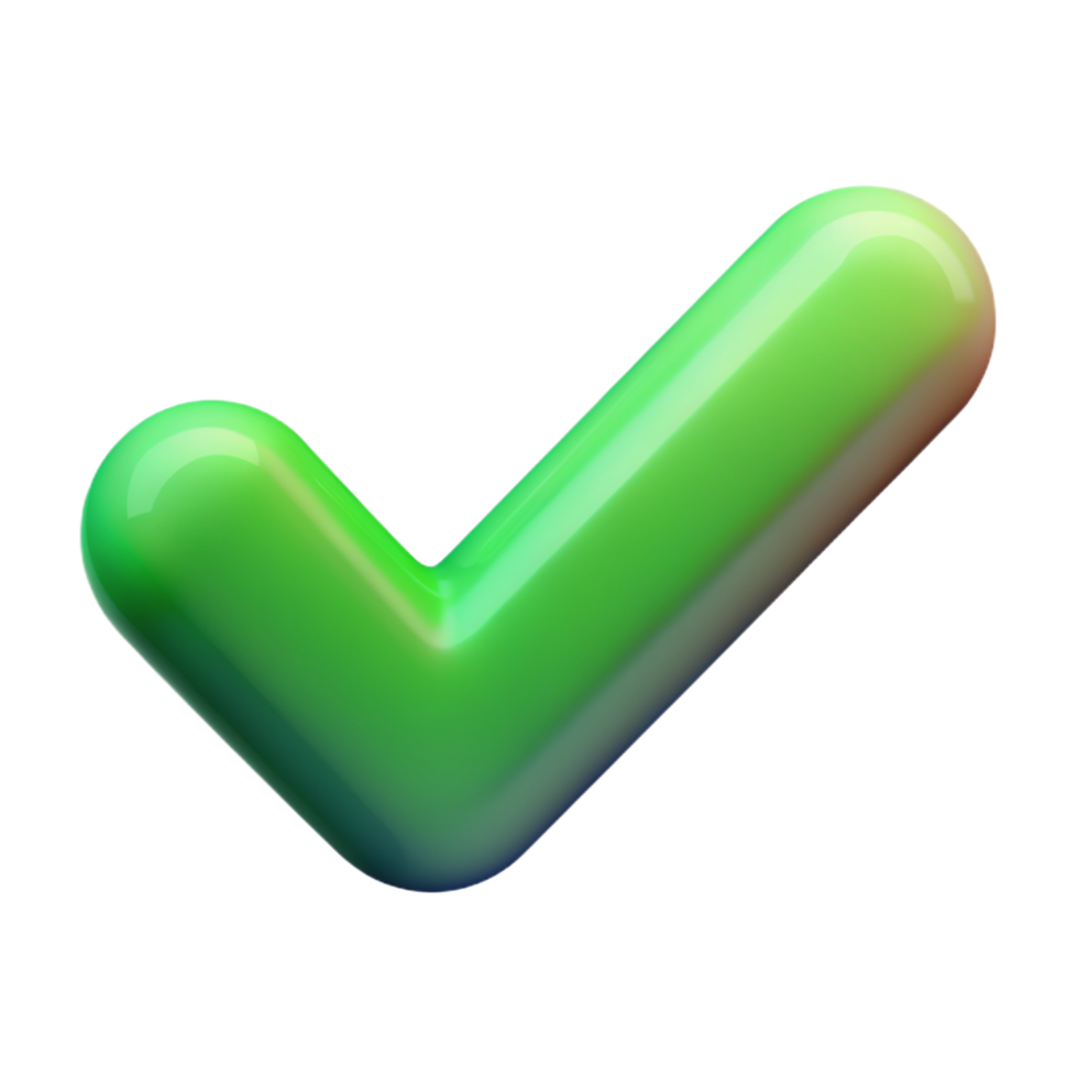 Checkmark 3D Checkmark design 3D Checkmark icon 3D Checkmark symbol png