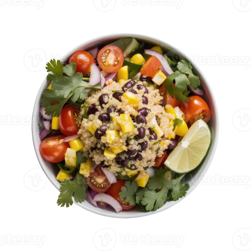 Isolated salad plate png