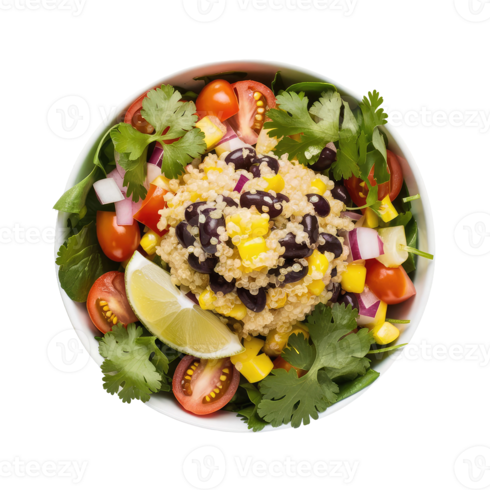 Isolated salad plate png