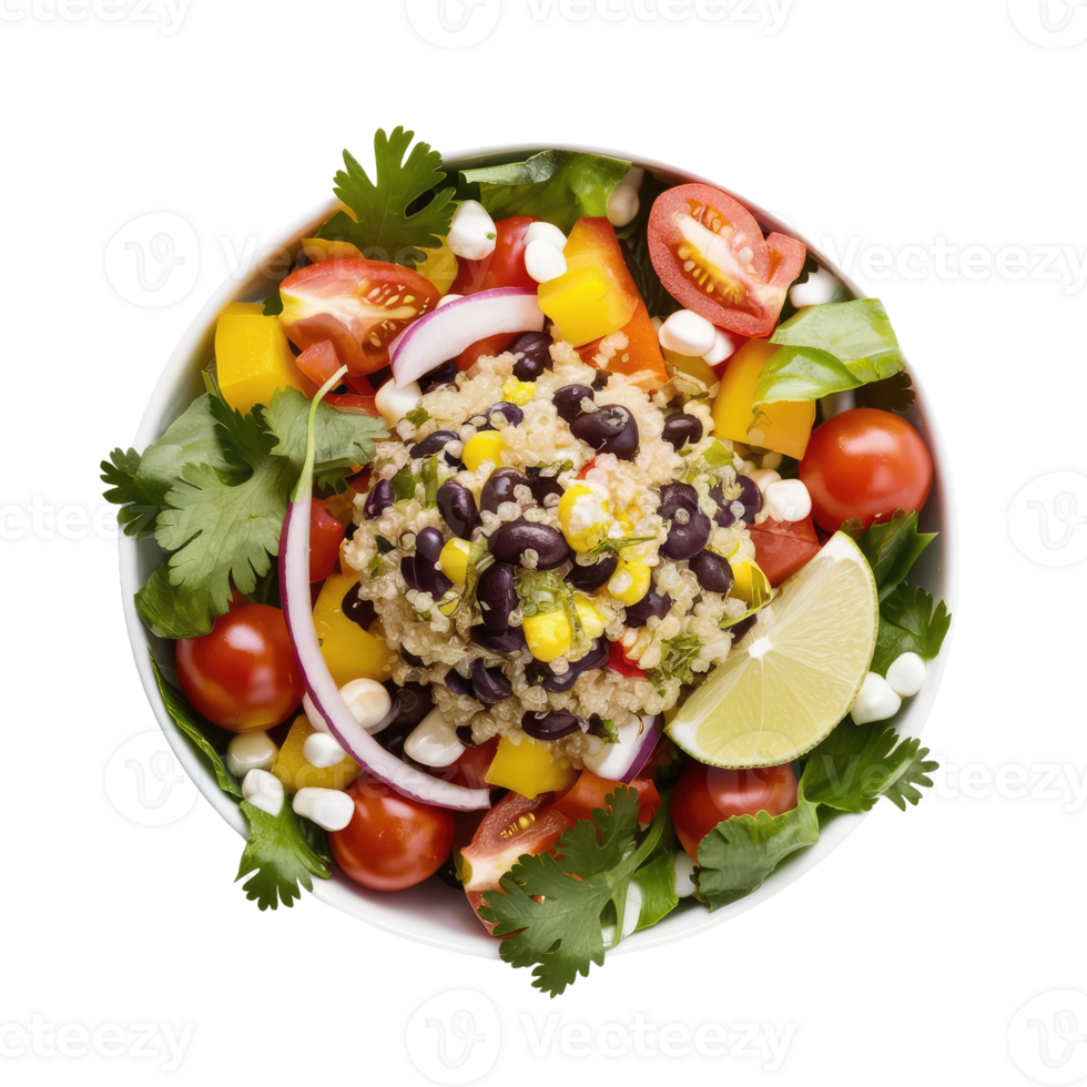 Isolated salad plate png