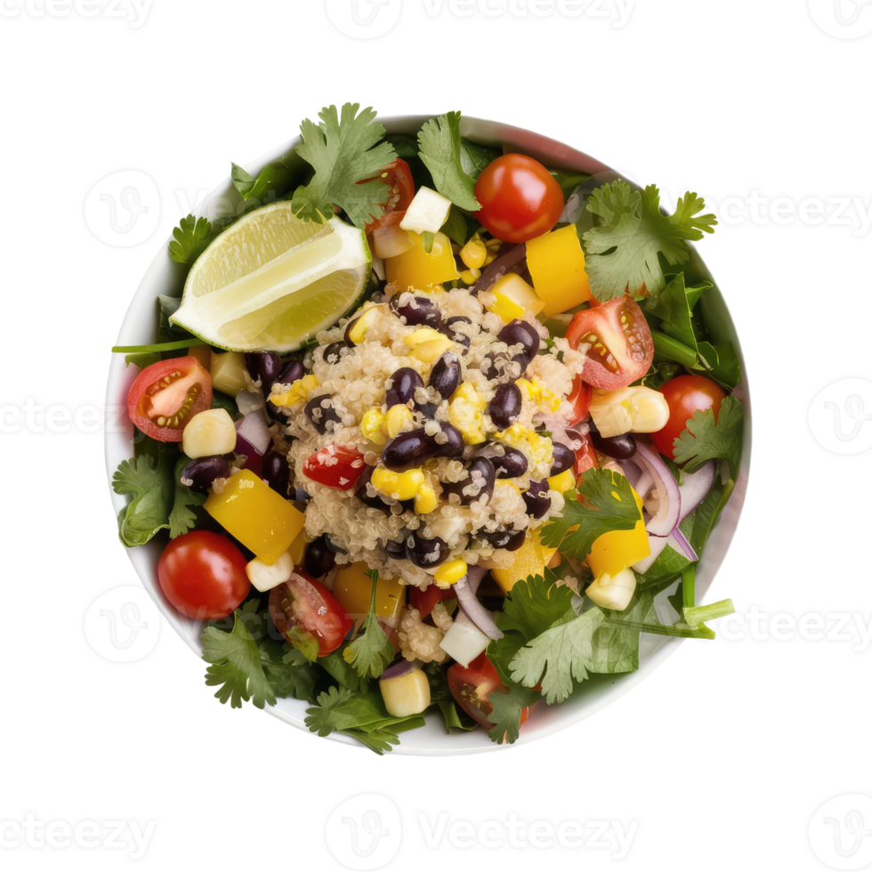 Isolated salad plate png