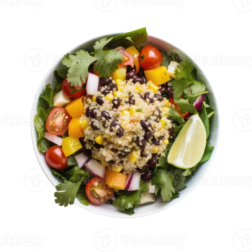 Isolated salad plate png