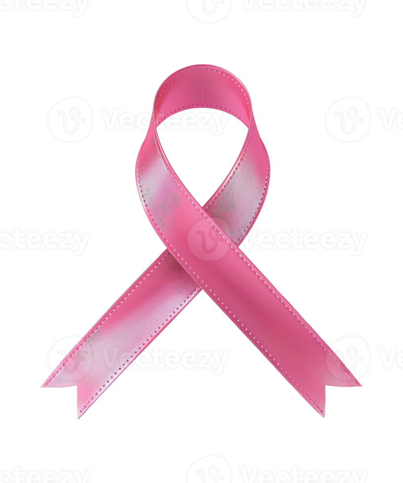 3d illustration of pink ribbon for celebrate breast cancer awareness day png