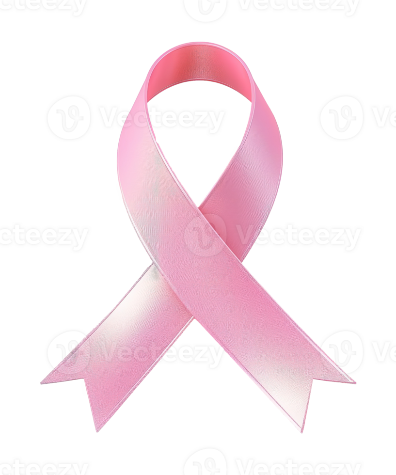 3d illustration of pink ribbon for celebrate breast cancer awareness day png