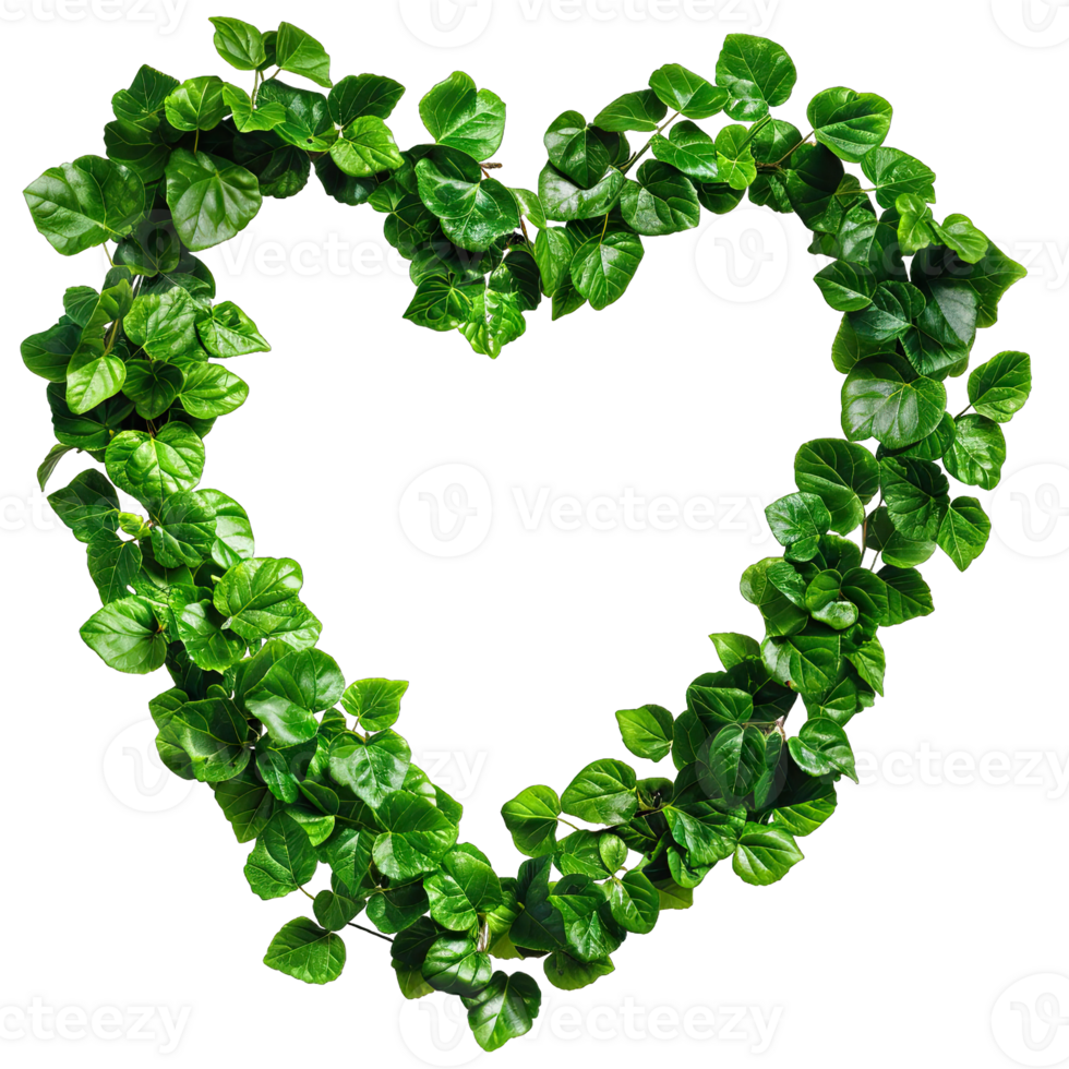 Leaves in shape of heart png