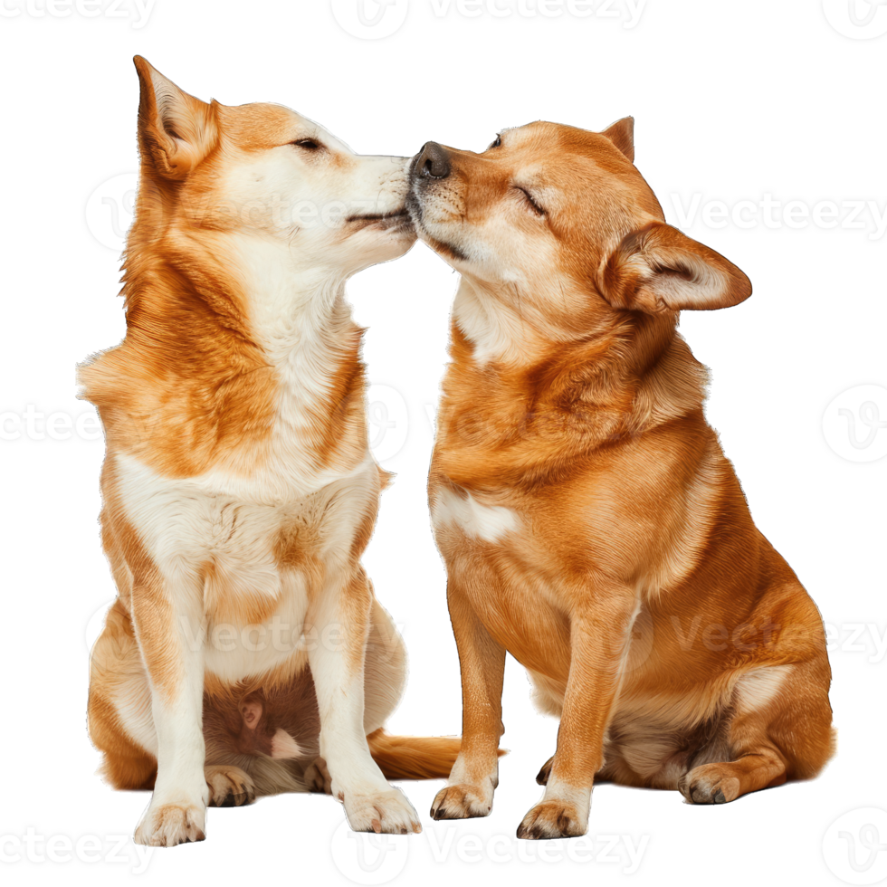 Cute dog and puppies png