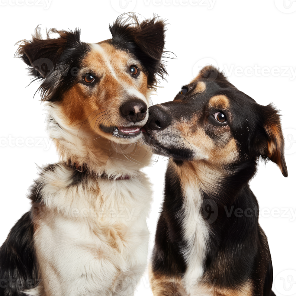 Cute dog and puppies png