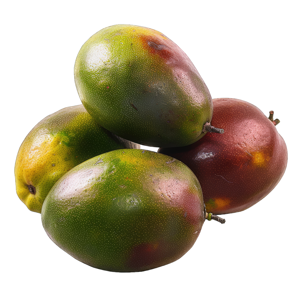 Mango fruit with leaf png
