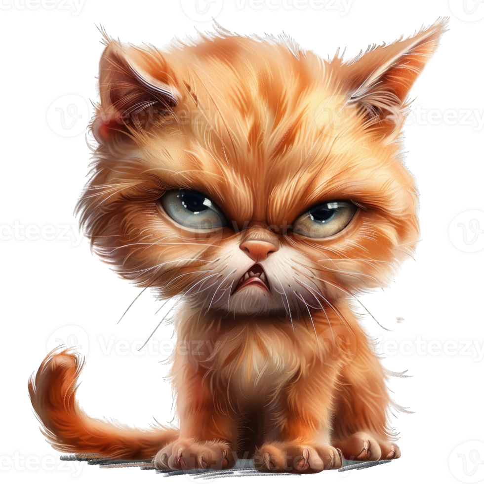 Hairy Fluffy Cat Playing png