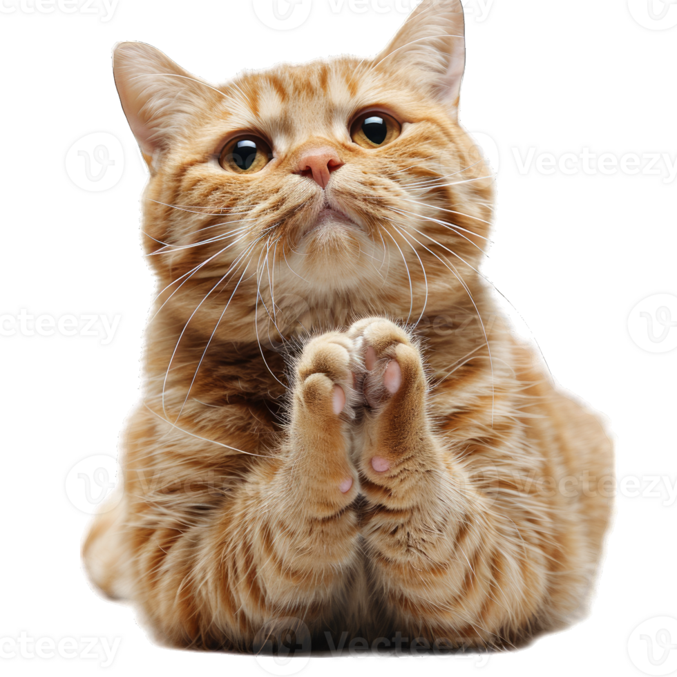 Hairy Fluffy Cat Playing png