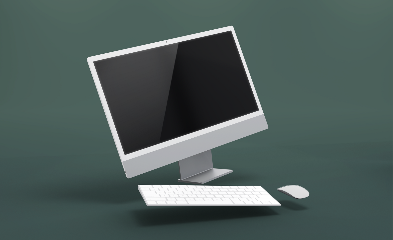 Realistic laptop, phone, pad, computer mockup design isolated render psd