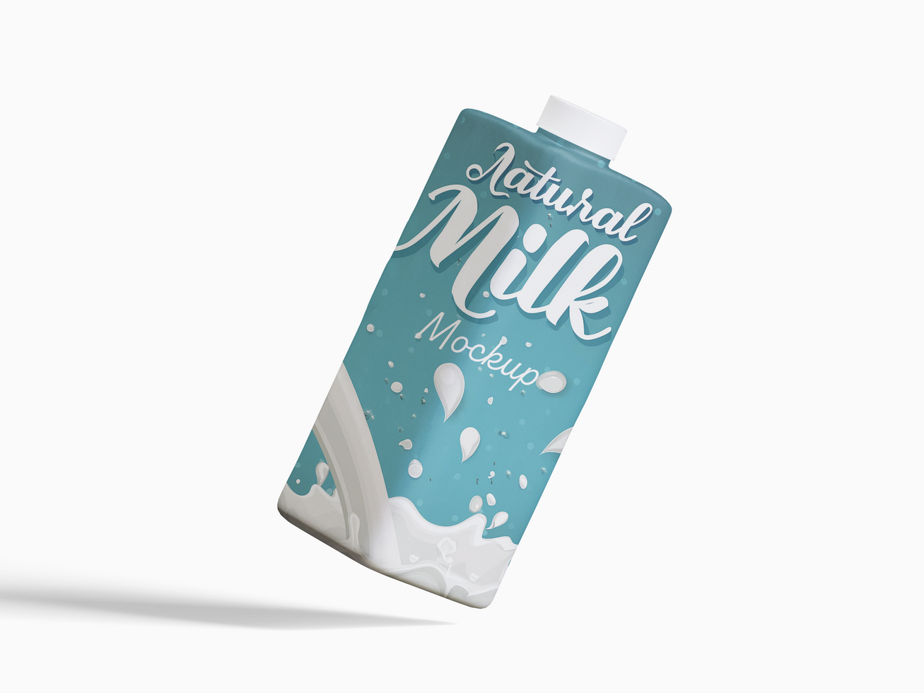 Milk packaging mockup file psd