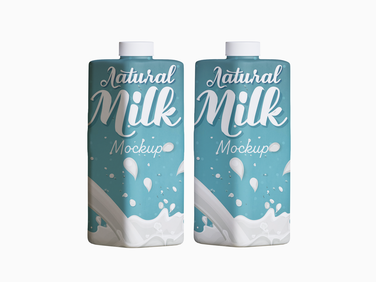 Milk packaging mockup file psd