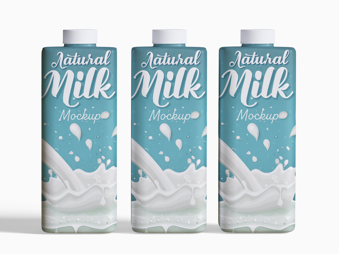 Milk packaging mockup file psd