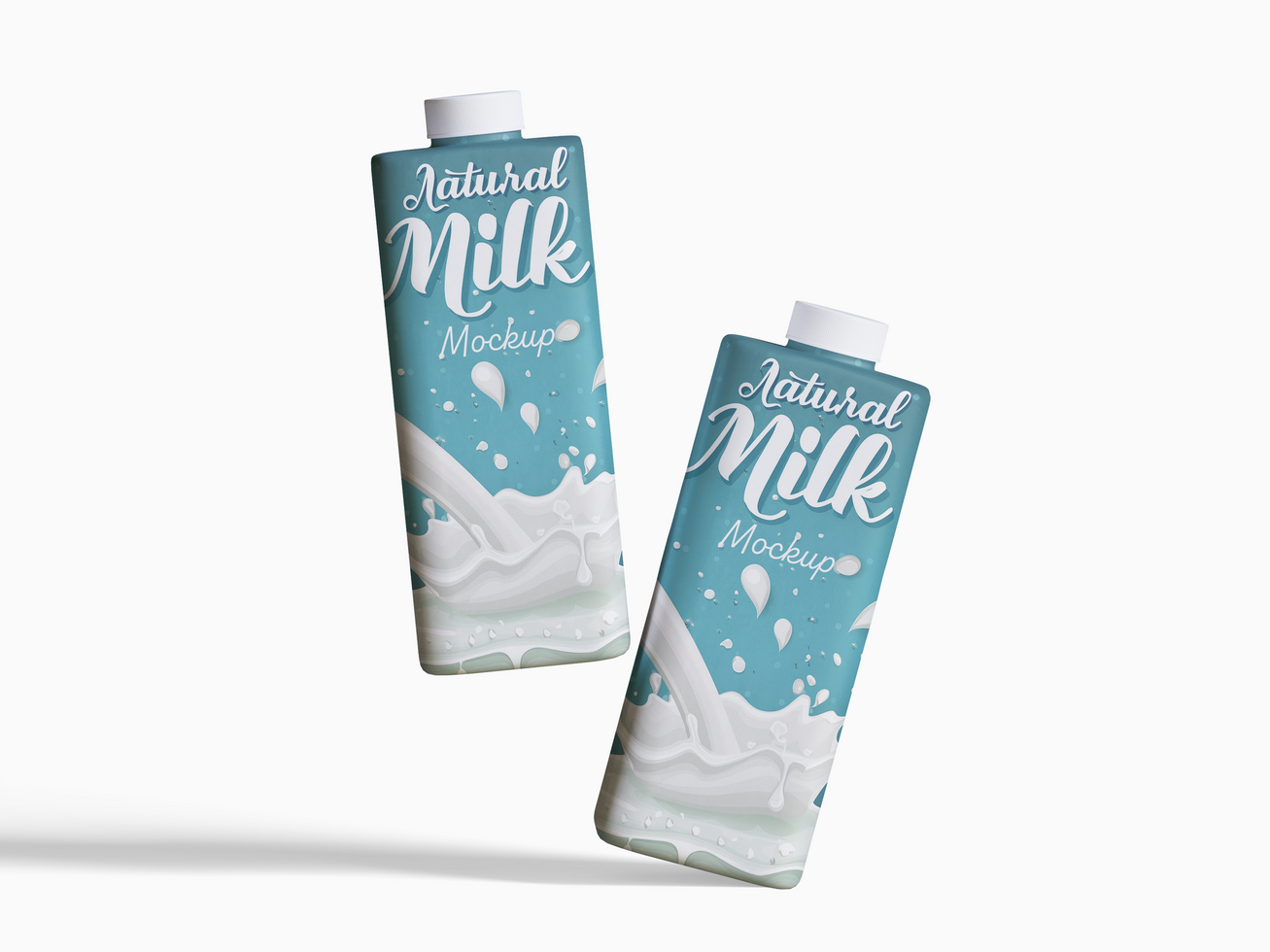 Milk packaging mockup file psd
