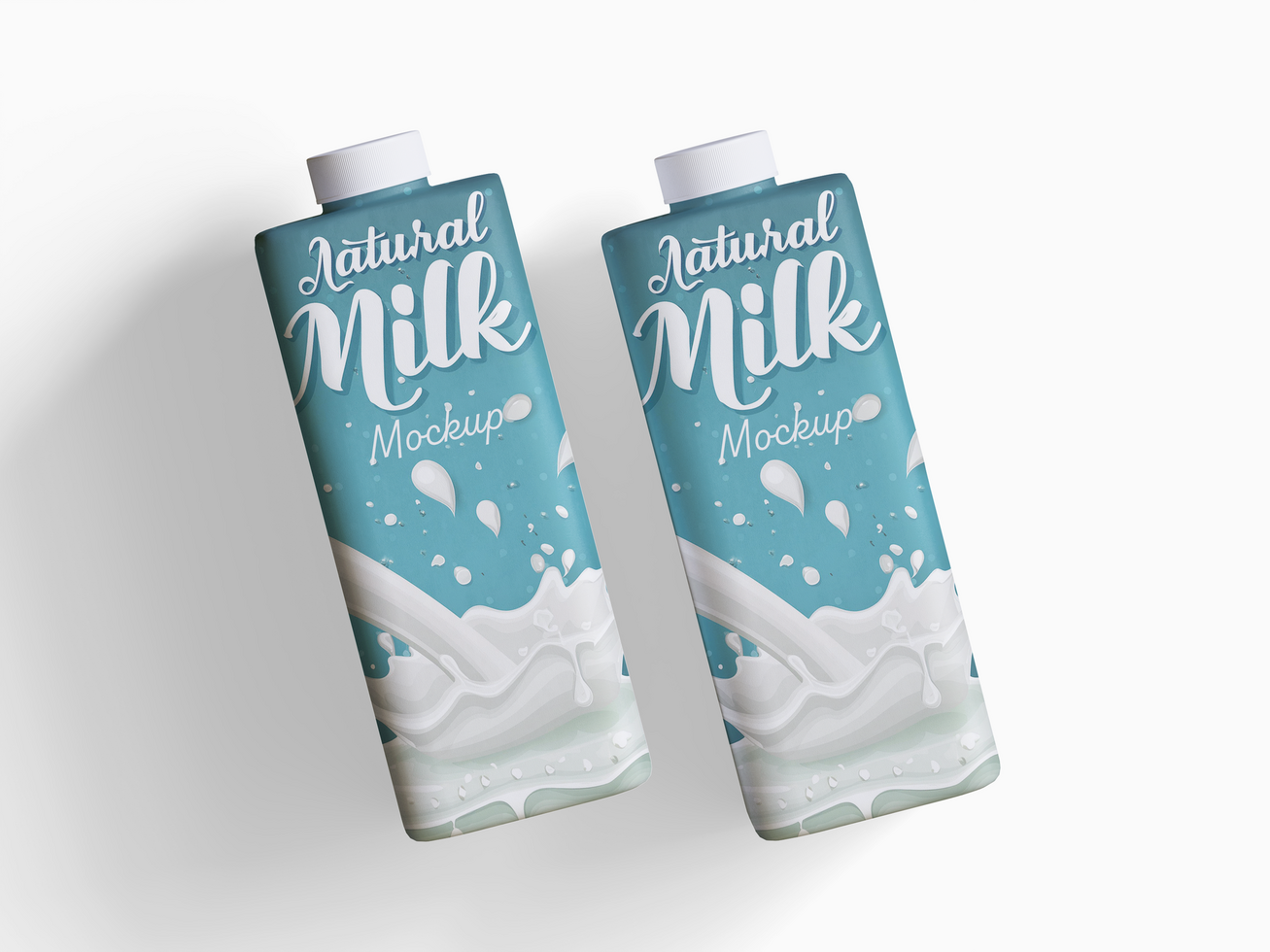 Milk packaging mockup file psd