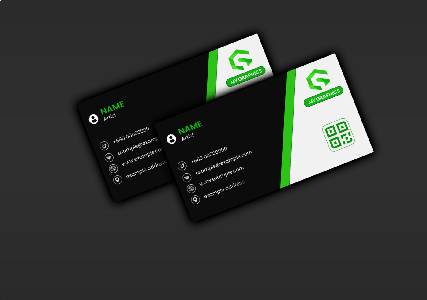 Modern Stylish Business Card psd