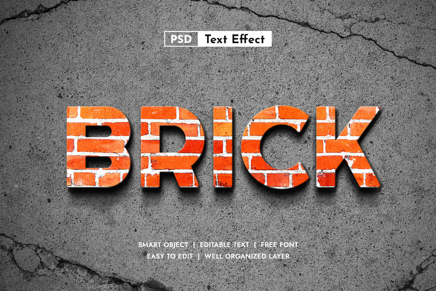 Editable Smart Object Layer Style Text Effect psd